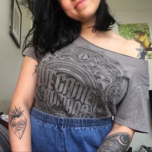 WCAR grey band tshirt